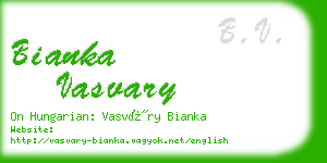 bianka vasvary business card